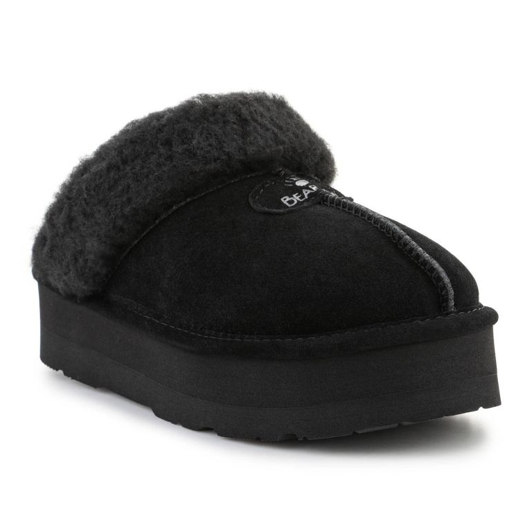 Pantoufles isolées pour femmes BearPaw Retro Loki 2487W-884 noir le noir 1