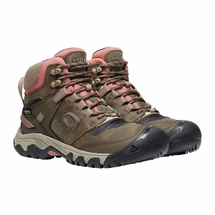 Chaussures de trekking Keen Ridge Flex Mid Wp KE-1024921 marron brun 1 Chaussures de trekking Keen Ridge Flex Mid Wp KE-1024921 marron brun 1