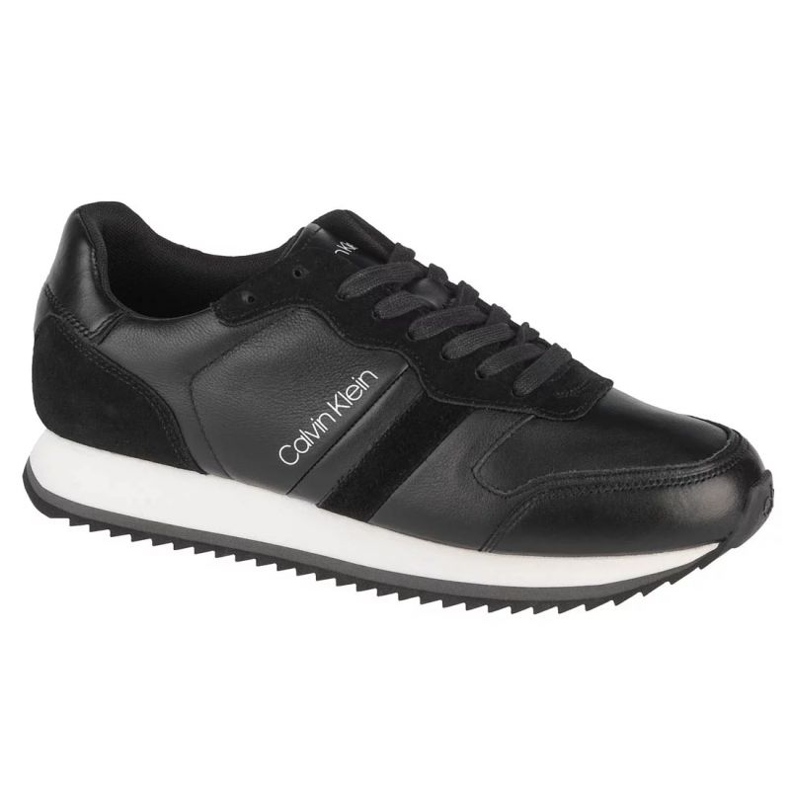 Calvin Klein Low Top Lace Up Lth M HM0HM00287-BAX chaussures noir 1