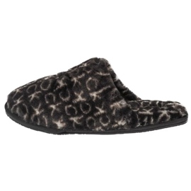 Pantoufles Calvin Klein Slipper Mule Fur Mono HW0HW00536-0GK le noir 2