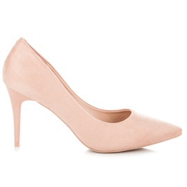 Comer Escarpins en daim rose 3