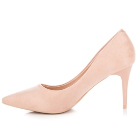 Comer Escarpins en daim rose 1