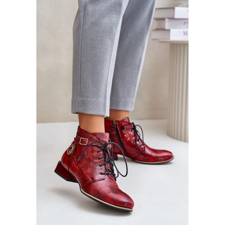 Maciejka 5743A-08 Bottines rouges 1