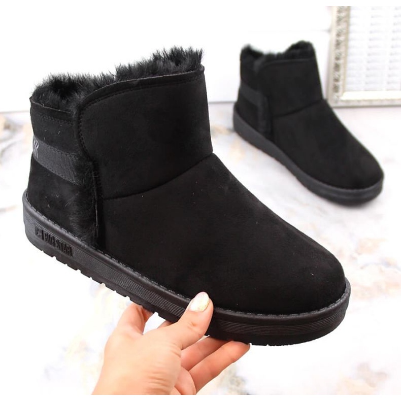 Bottes de neige noires sur la plateforme Big Star W INT1752 1