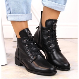 Bottines isolées à talons plats Jezzi W JEZ412A, noir le noir 4
