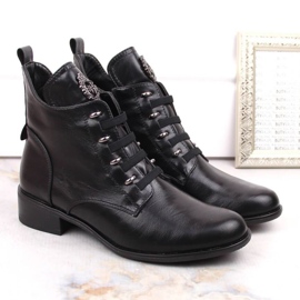Bottines isolées à talons plats Jezzi W JEZ412A, noir le noir 5