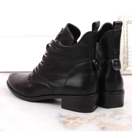 Bottines isolées à talons plats Jezzi W JEZ412A, noir le noir 6