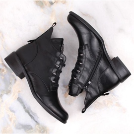Bottines isolées à talons plats Jezzi W JEZ412A, noir le noir 7