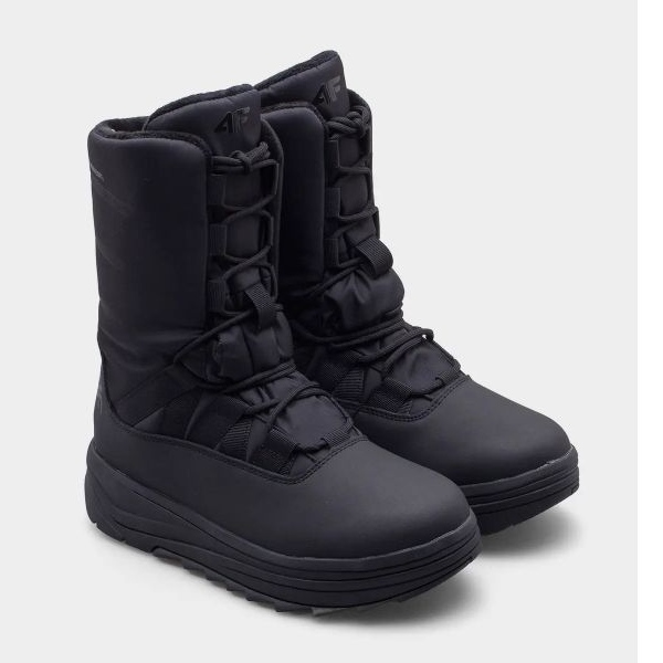 Bottes de neige d'hiver pour femmes 4F 4FRAW24FSBSF012-20S noir 1