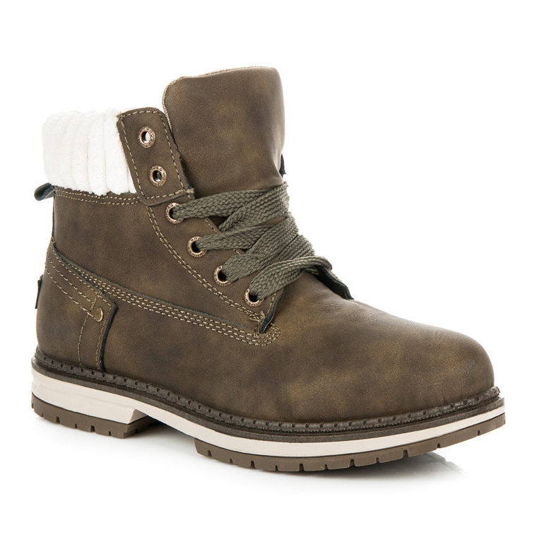 Ideal Shoes Trappeurs verts 1