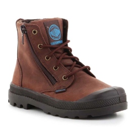 Chaussures Palladium Pampa Hi Lea à gousset 52744-255 brun 1
