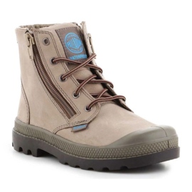 Chaussures Palladium Pampa Hi Lea à gousset 52744206 beige 1