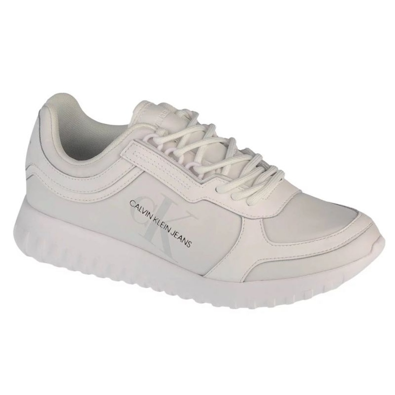 Chaussures à lacets Calvin Klein Runner YW0YW00375-0K4 blanche 1