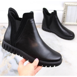 Filippo W PAW472 bottines à enfiler en cuir isolé noir le noir 4
