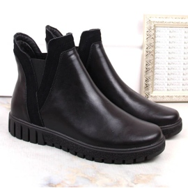 Filippo W PAW472 bottines à enfiler en cuir isolé noir le noir 5