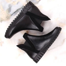 Filippo W PAW472 bottines à enfiler en cuir isolé noir le noir 6