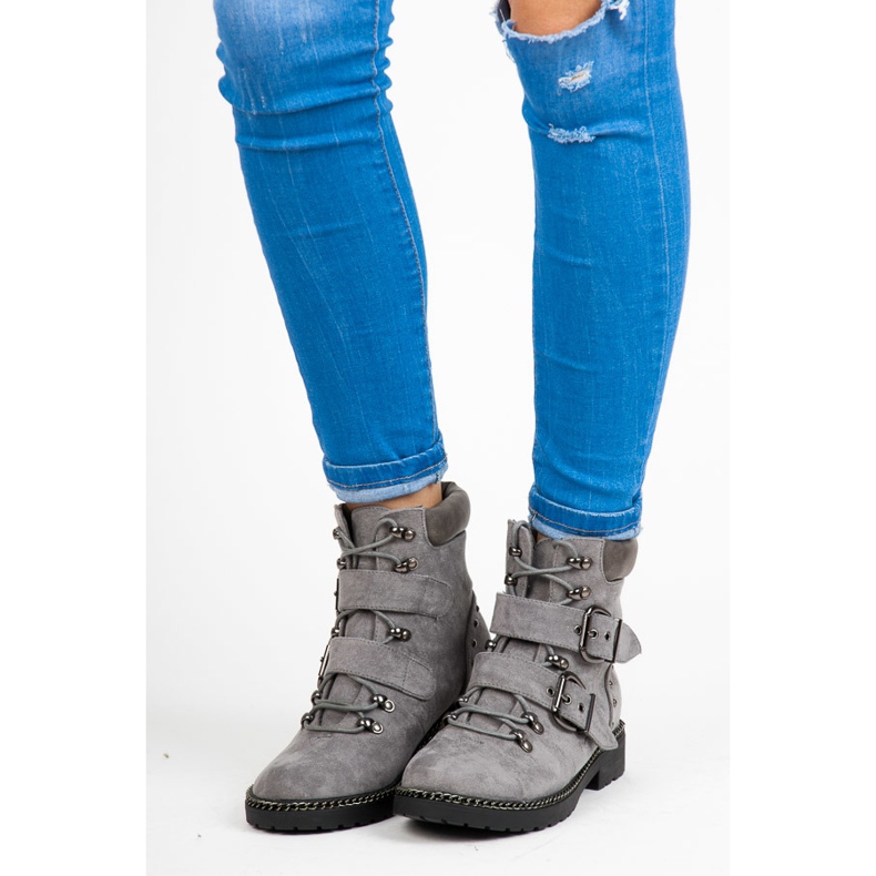 Travailleurs VICES en daim gris 2