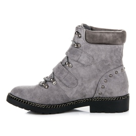 Travailleurs VICES en daim gris 4