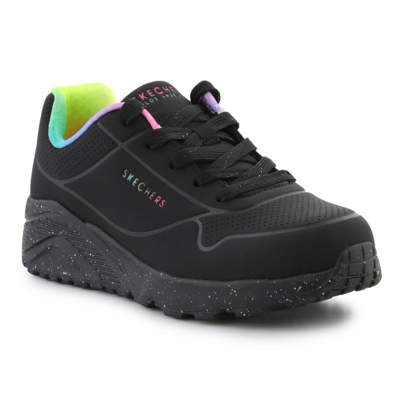 Skechers Uno Lite Rainbow Speckle chaussures 310456L-BKMT noir le noir 1