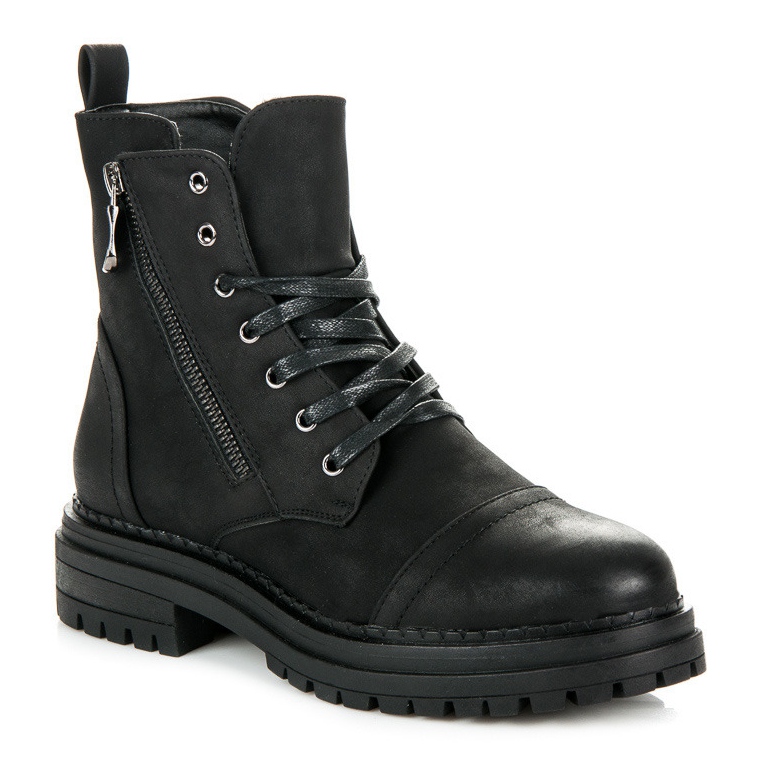 Vices Travailleurs noirs en talons bas 1
