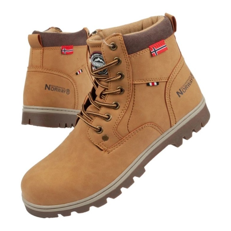 Chaussures Geographical Norway WALK-GN Camel brun 1