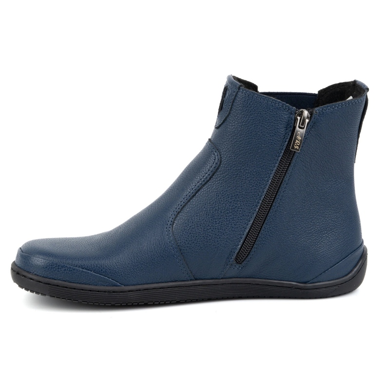 Olivier Chelsea boots femme pieds nus avec fermeture éclair, isolées 1263, bleu marine 1 Olivier Chelsea boots femme pieds nus avec fermeture éclair, isolées 1263, bleu marine 1