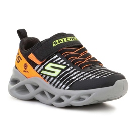 Chaussures Skechers S Lights 401650L-BKOR noir 1