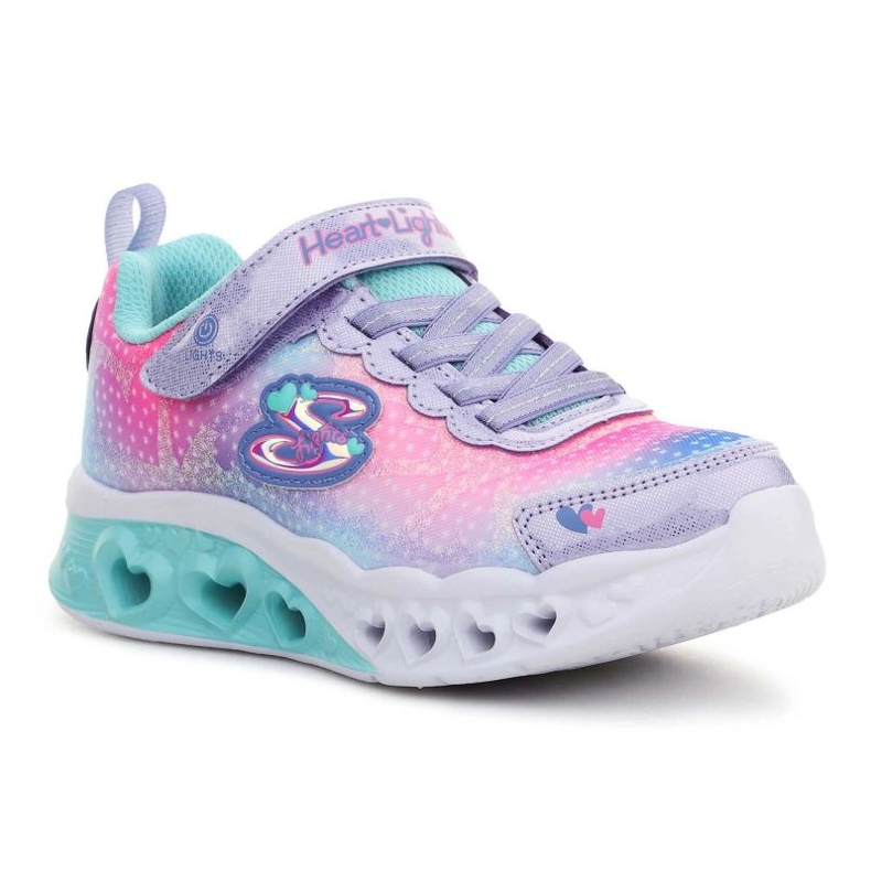 Skechers S Lights Flutter Heart Lights chaussures 302315-LVMT rose 1