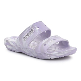 Crocs Classic Marbled Sandal 207701-5PT tongs blanche 1