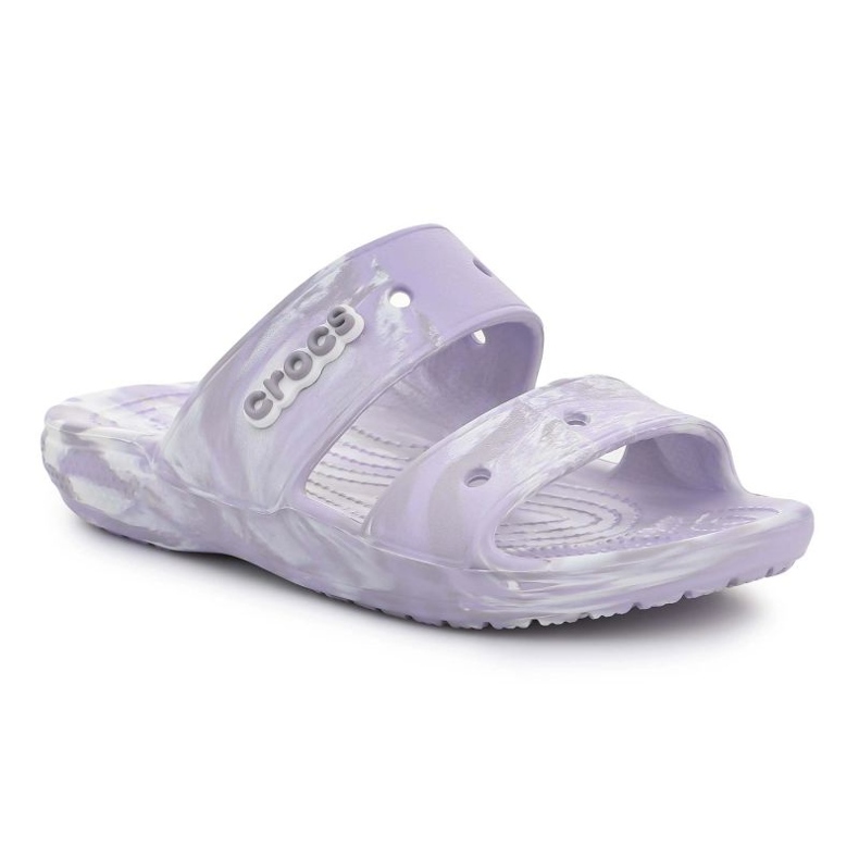 Crocs Classic Marbled Sandal 207701-5PT tongs blanche 1