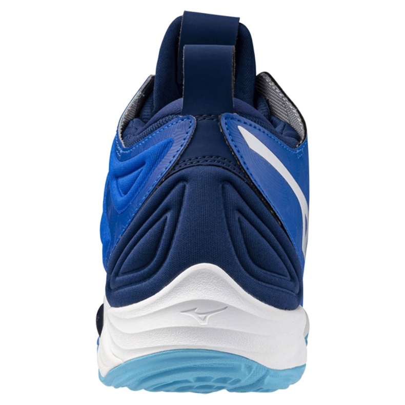Mizuno Wave Momentum 3 Mid V1GA231701 chaussures de volley-ball, bleues 3