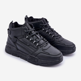 Baskets isolées pour hommes Big Star OO174587 HI-POLLY System MID Noir 1