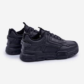 Baskets isolées pour hommes Big Star OO174584 HI-POLY System Noir le noir 2