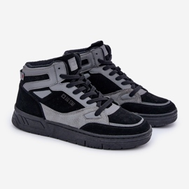 Baskets en Daim Homme Big Star OO174303 Hi-Poly System Noir-Gris le noir 1