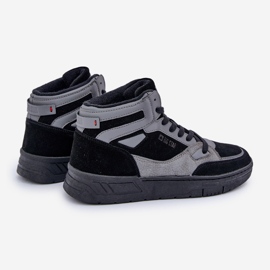 Baskets en Daim Homme Big Star OO174303 Hi-Poly System Noir-Gris le noir 2