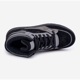 Baskets en Daim Homme Big Star OO174303 Hi-Poly System Noir-Gris le noir 4