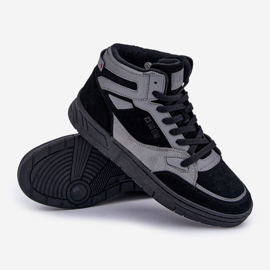 Baskets en Daim Homme Big Star OO174303 Hi-Poly System Noir-Gris le noir 6