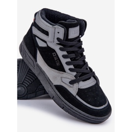 Baskets en Daim Homme Big Star OO174303 Hi-Poly System Noir-Gris le noir 7