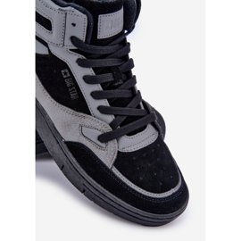 Baskets en Daim Homme Big Star OO174303 Hi-Poly System Noir-Gris le noir 5