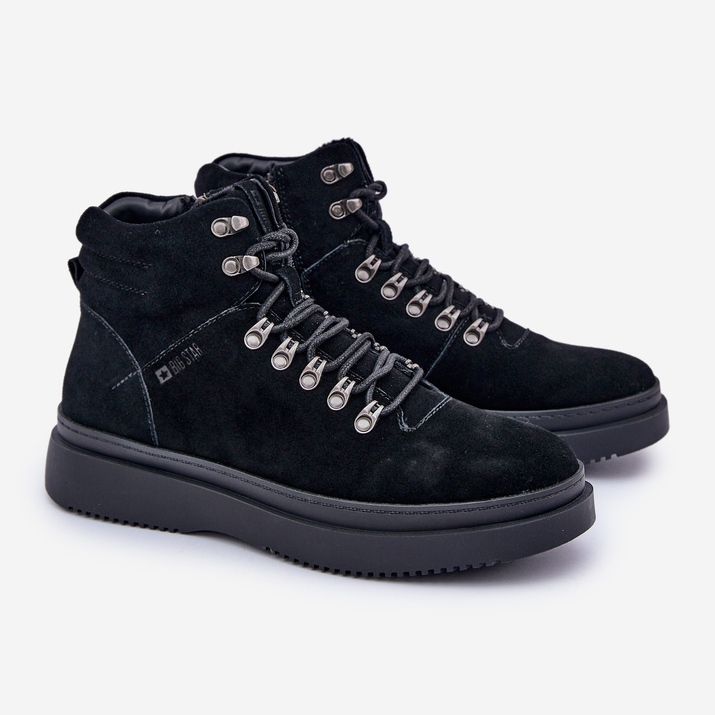 Bottes isolées en daim pour hommes Big Star OO174187 Noir 1