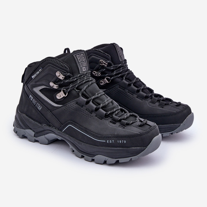 Chaussures de trekking homme Big Star OO174341 noir le noir 1 Chaussures de trekking homme Big Star OO174341 noir le noir 1