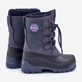 Bottes de neige hautes et chaudes pour enfants Lee Cooper LCJ-24-44-2843K Bleu marine 2