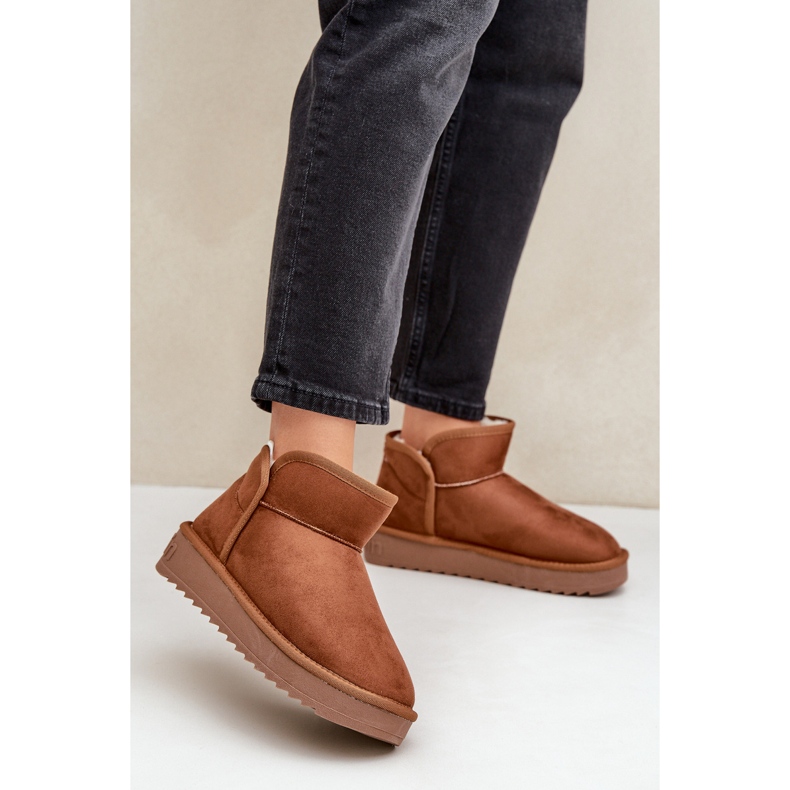 D.Franklin Bottes de neige à plateforme pour femmes DFSH370010 Marron brun 2