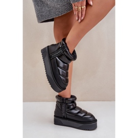 Bottes de neige basses à semelle épaisse D.Franklin DFSH371011 Noir le noir 7