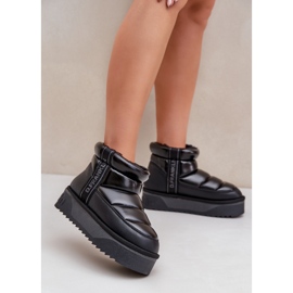 Bottes de neige basses à semelle épaisse D.Franklin DFSH371011 Noir le noir 3