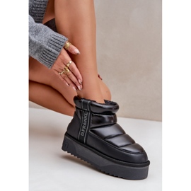 Bottes de neige basses à semelle épaisse D.Franklin DFSH371011 Noir le noir 8