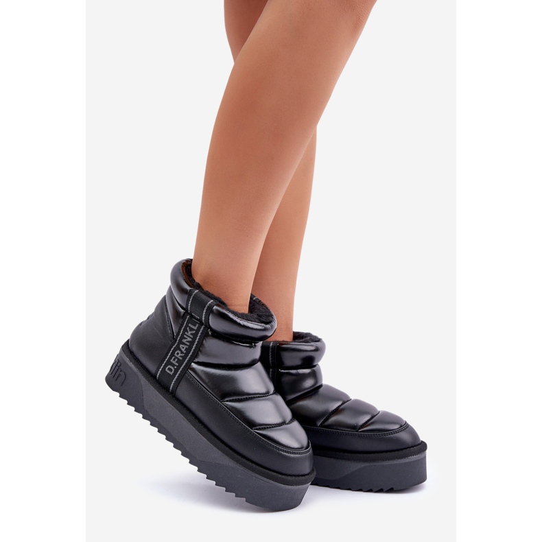 Bottes de neige basses à semelle épaisse D.Franklin DFSH371011 Noir 1