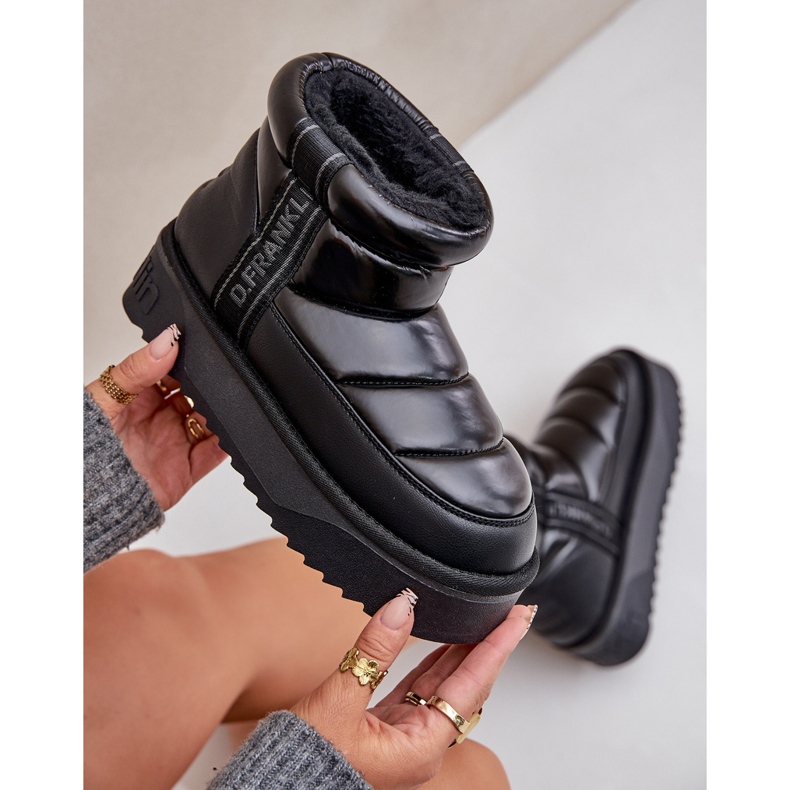Bottes de neige basses à semelle épaisse D.Franklin DFSH371011 Noir 2