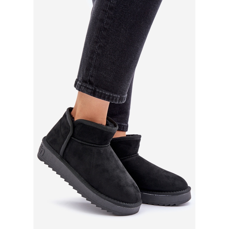 Bottes de neige à plateforme pour femmes D.Franklin DFSH370010 Noir le noir 1