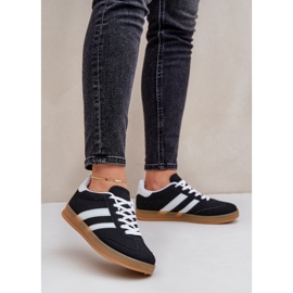 Baskets basses de sport pour femmes, noires le noir 2